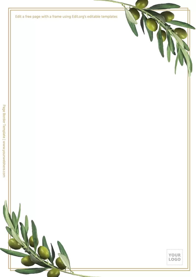Free Printable Blank Template Design