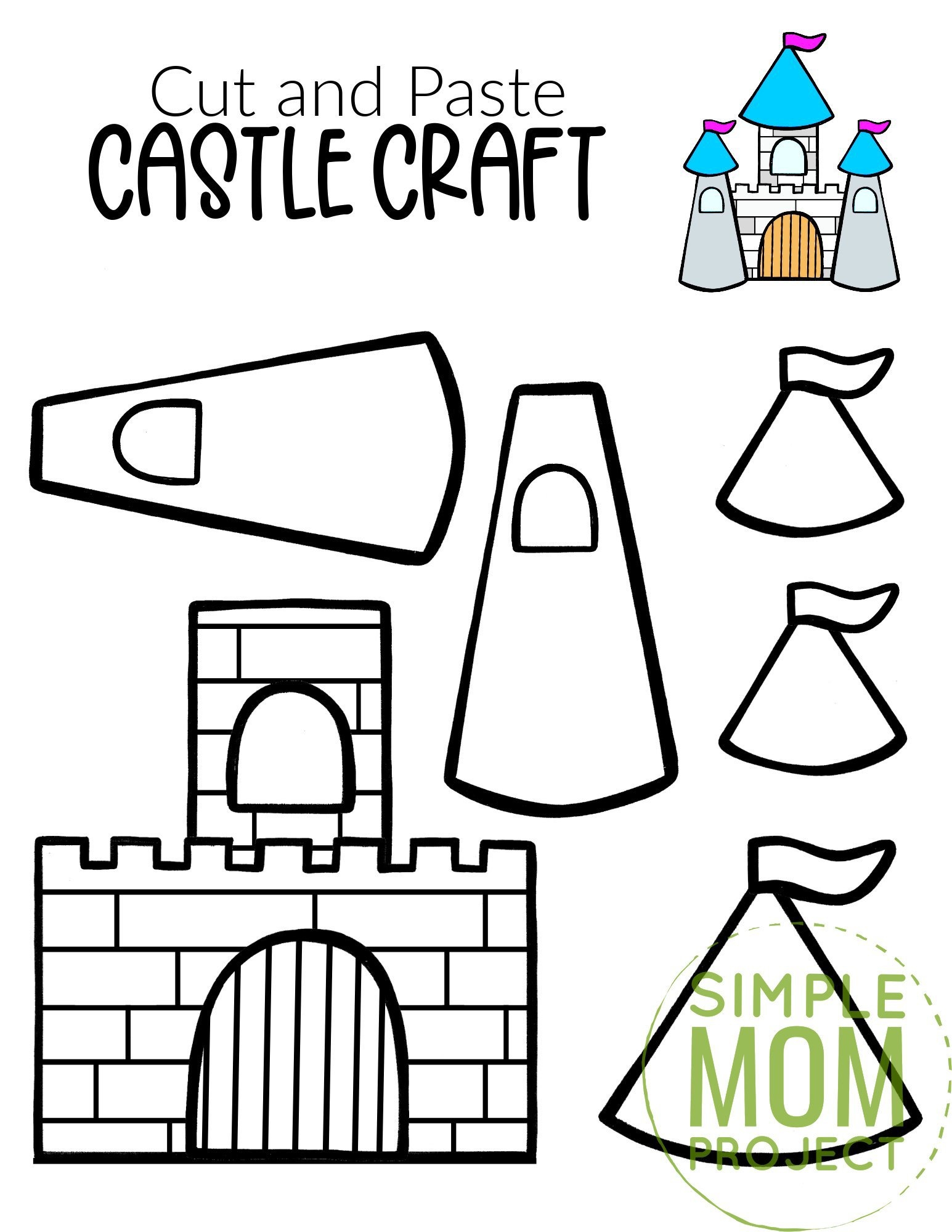 Printable Blank Castle Parts
