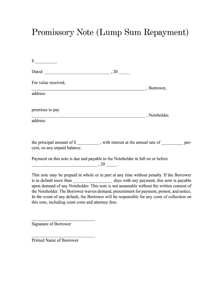 Free Printable Promissory Note Pdf Fill Out amp Sign Online DocHub