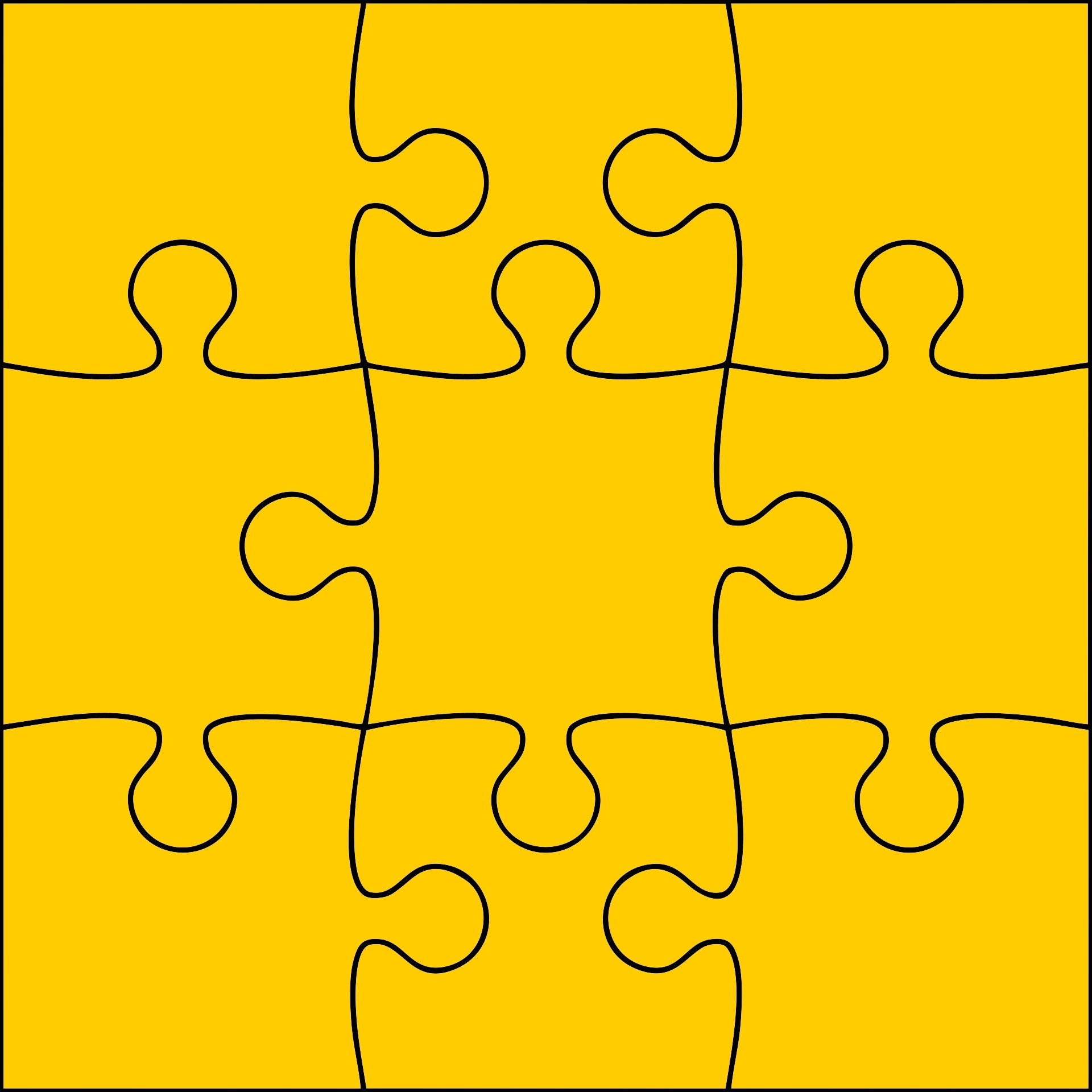 Large Blank Puzzle Piece Printable