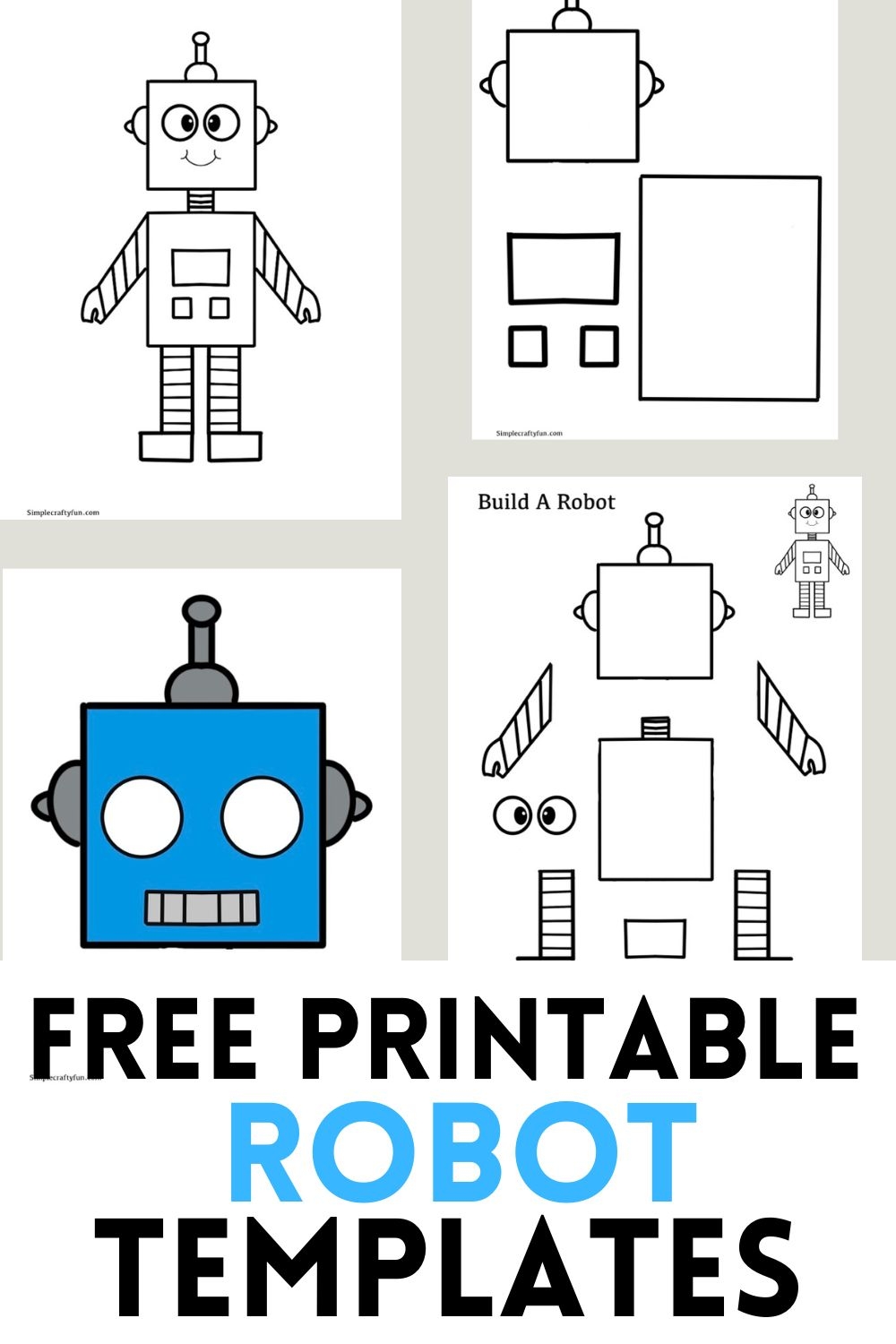 Blank Robot Printables