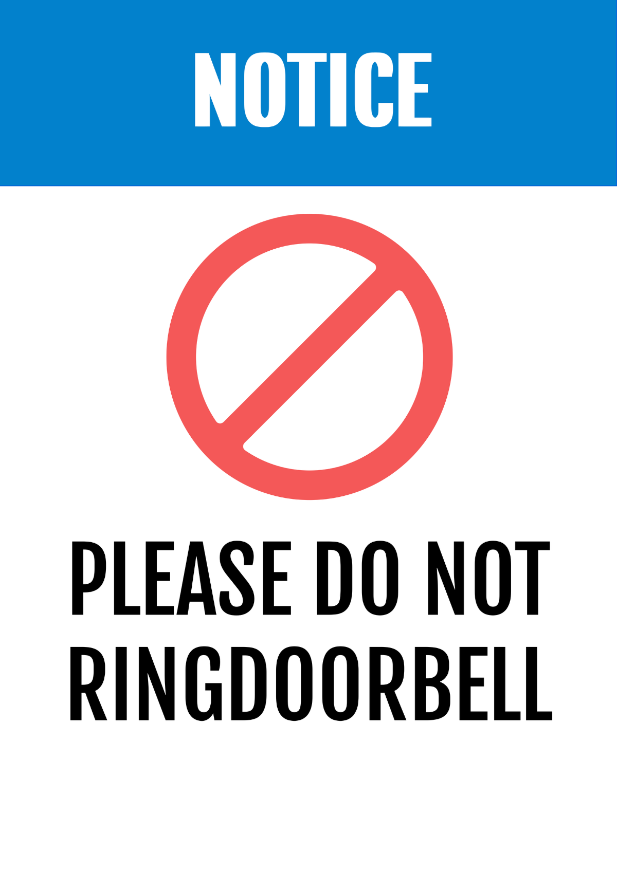 Free Printable Blank Notice Signs
