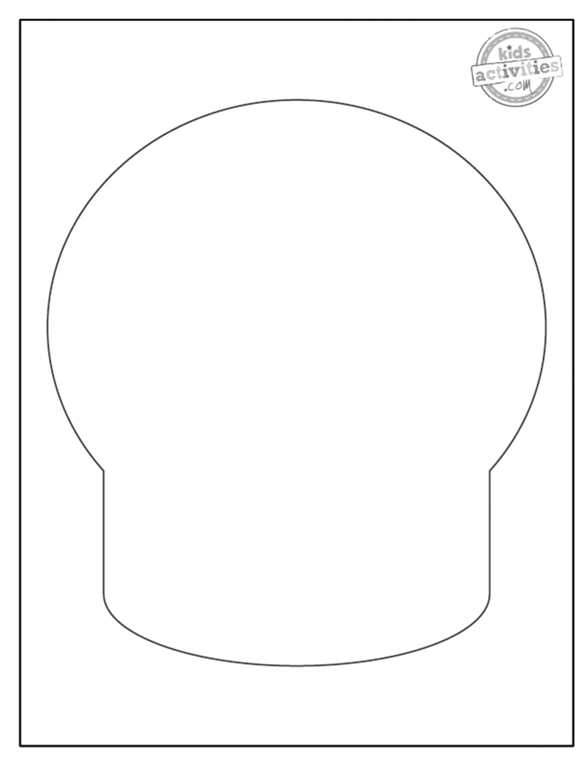 Printable Blank Sugar Skull Template
