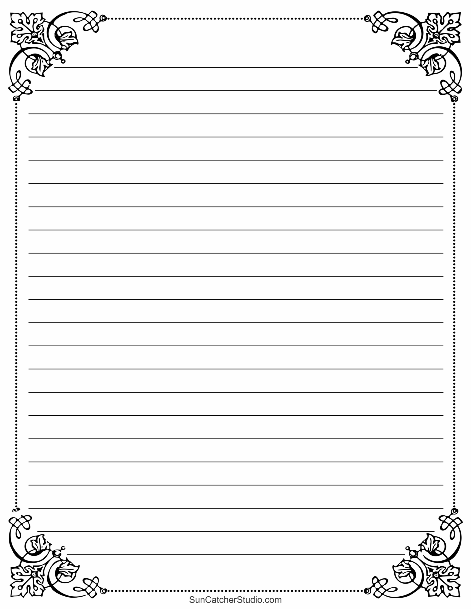 Printable Blank Writing Paper