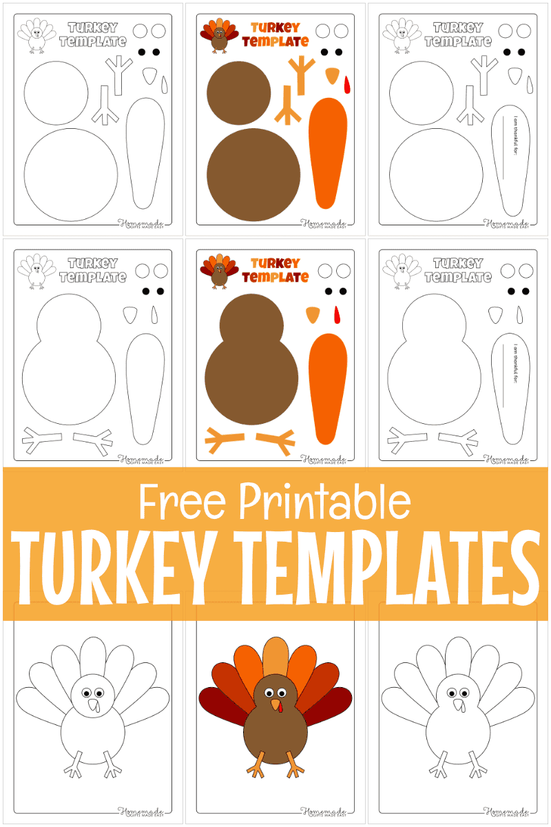 Blank Turkey Printable Free