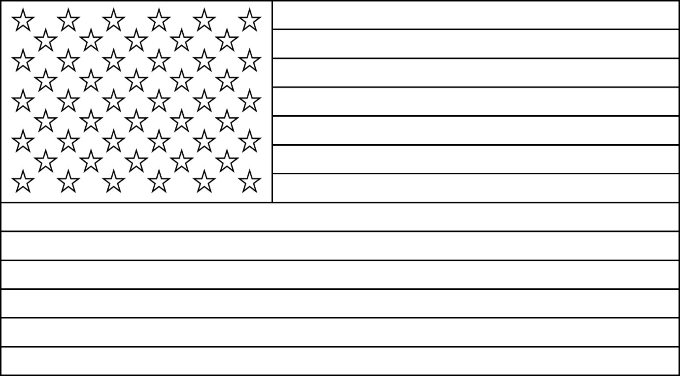 FREE Printable US Flags amp American Flag Color Book Pages