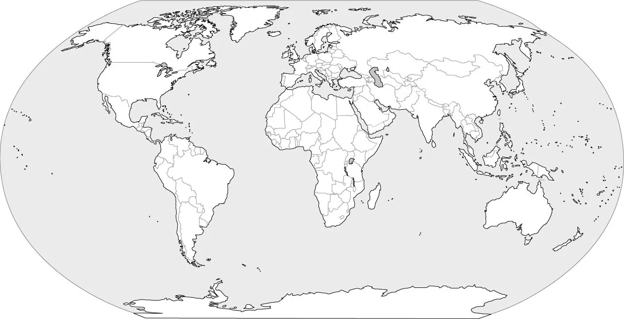 Printable Blank World Map Quiz