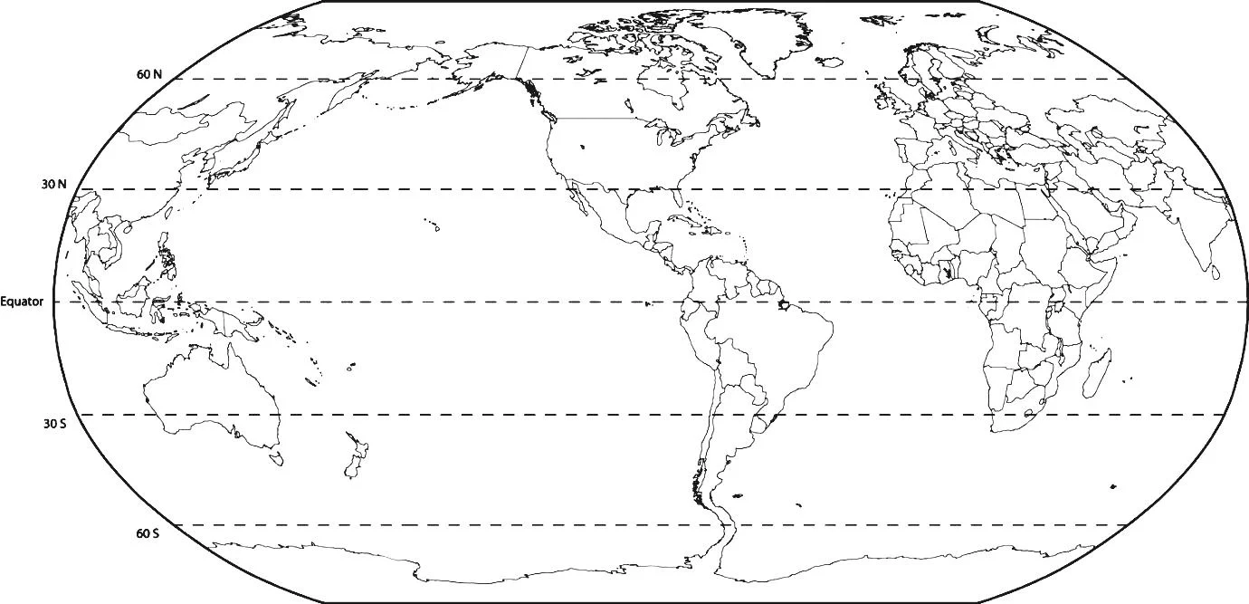 Free Printable World Map With Countries Template In PDF