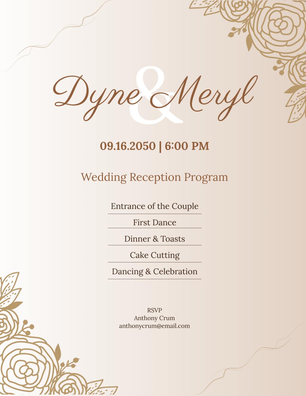Free Program Templates Editable And Printable