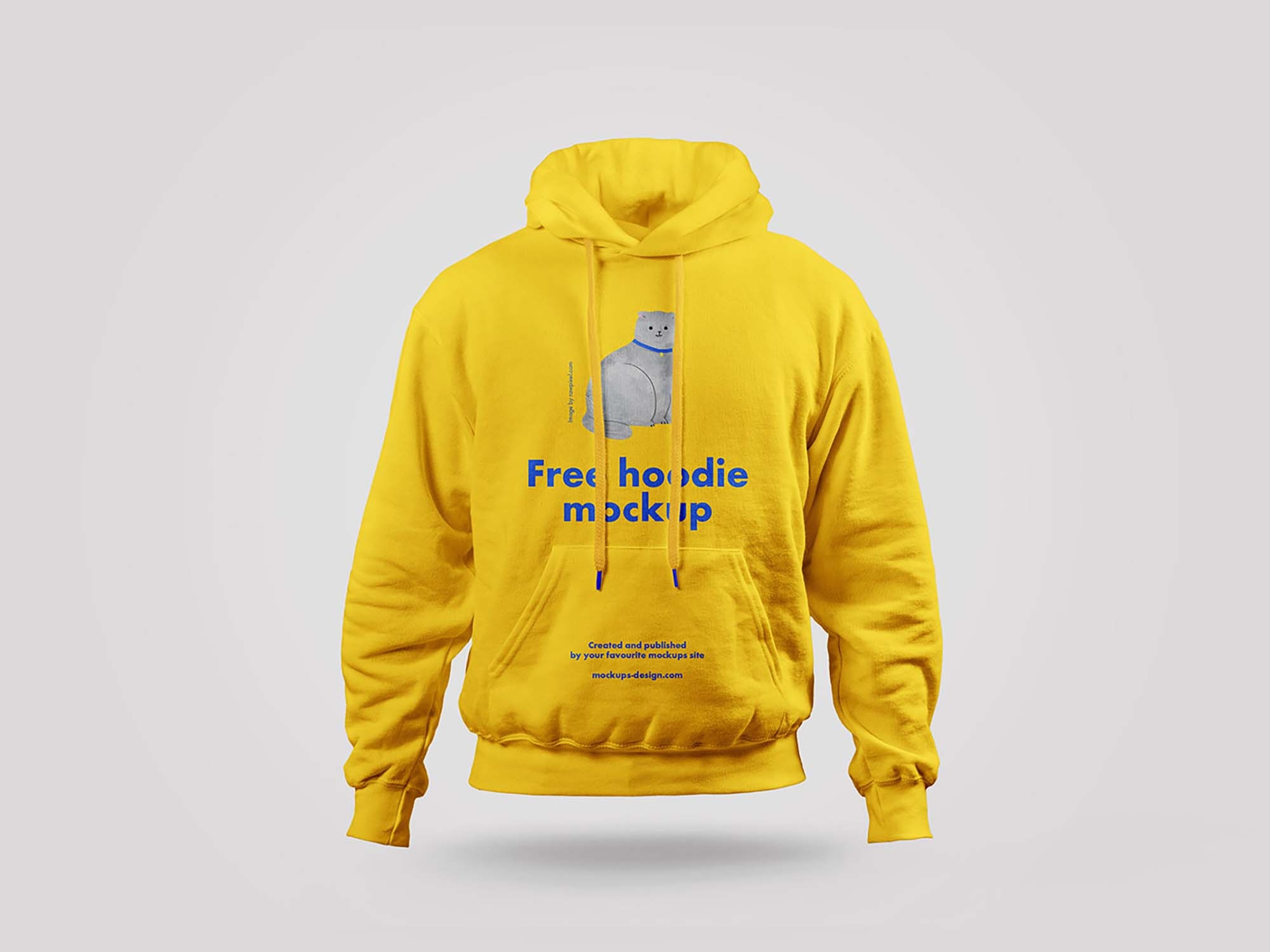 Printable Blank Hoodie Template Psd