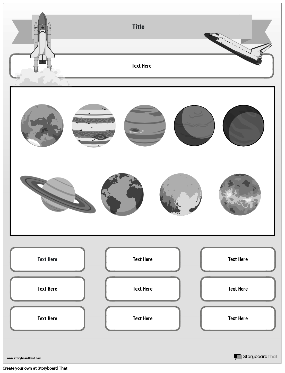 Blank Planets Printable Free