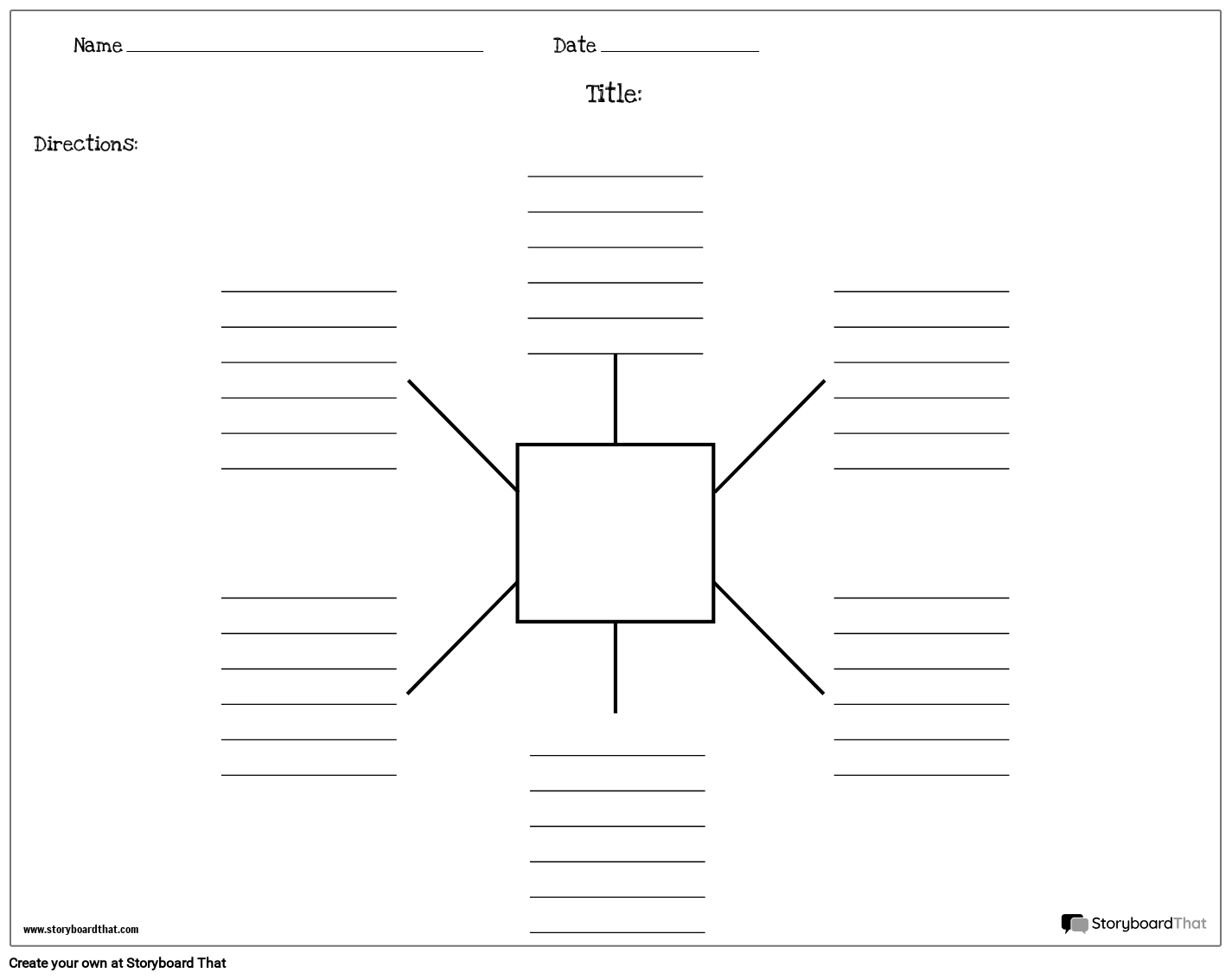 Free Spider Map Templates By Storyboard That 2025 