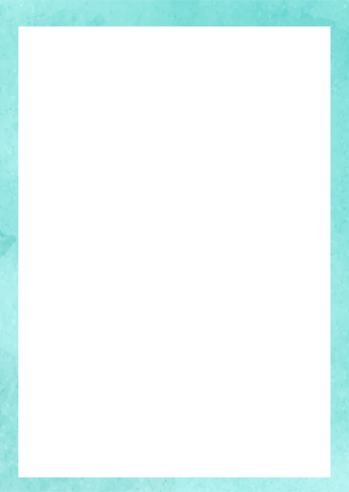 Free Teal Page Border Template To Edit Online