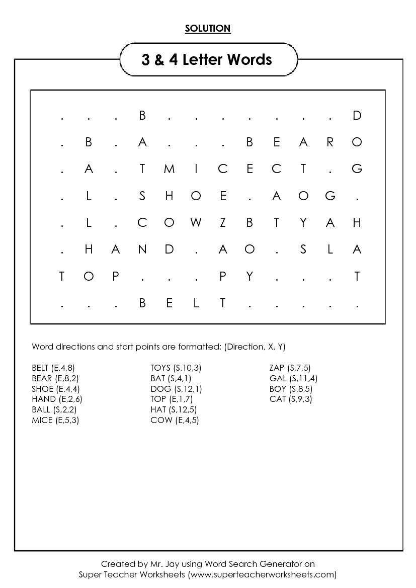 Printable Blank Word Search Paper