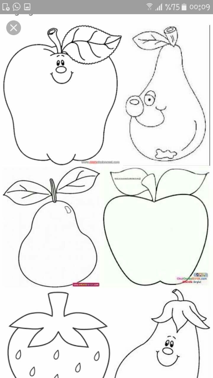Fruit Cut Out Craft For Kids