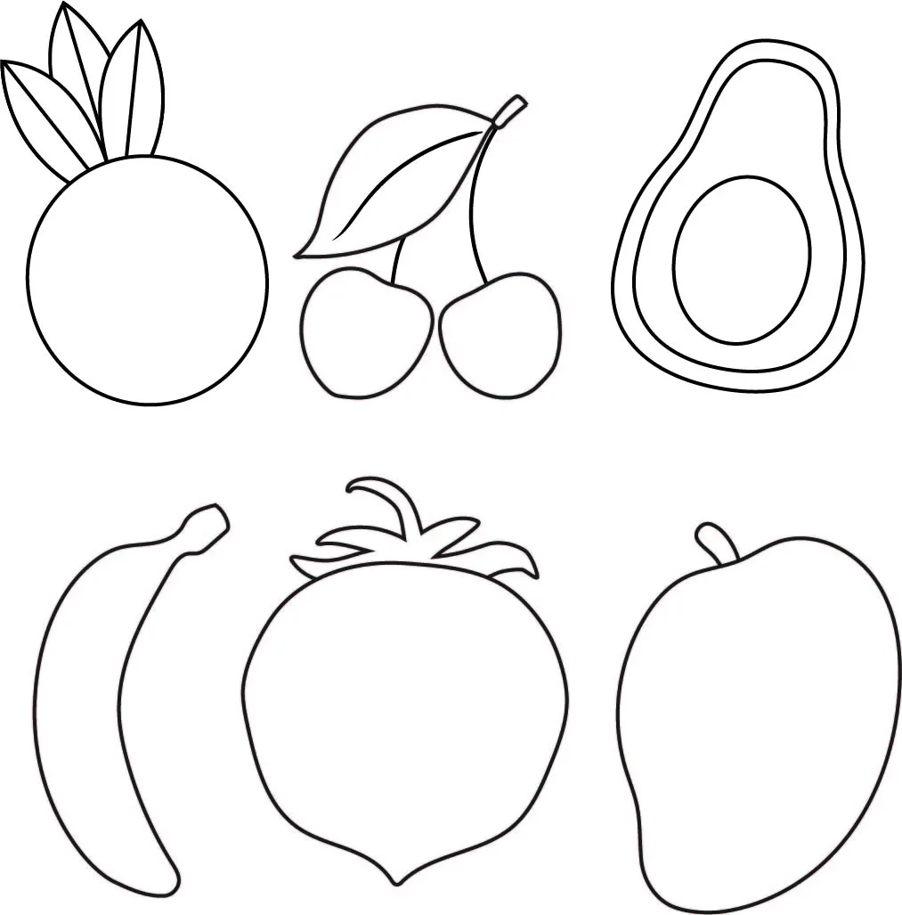 Fruit Cut Out Printable Printable Party Favors