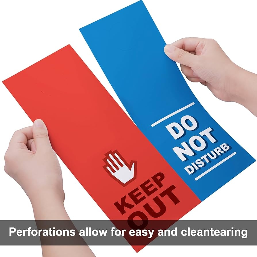 Fulmoon 150 Sheets Door Hangers Door Knob Hangers Door Hanger Sign 