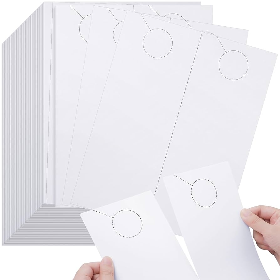 Fulmoon 150 Sheets Door Hangers Door Knob Hangers Door Hanger Sign 