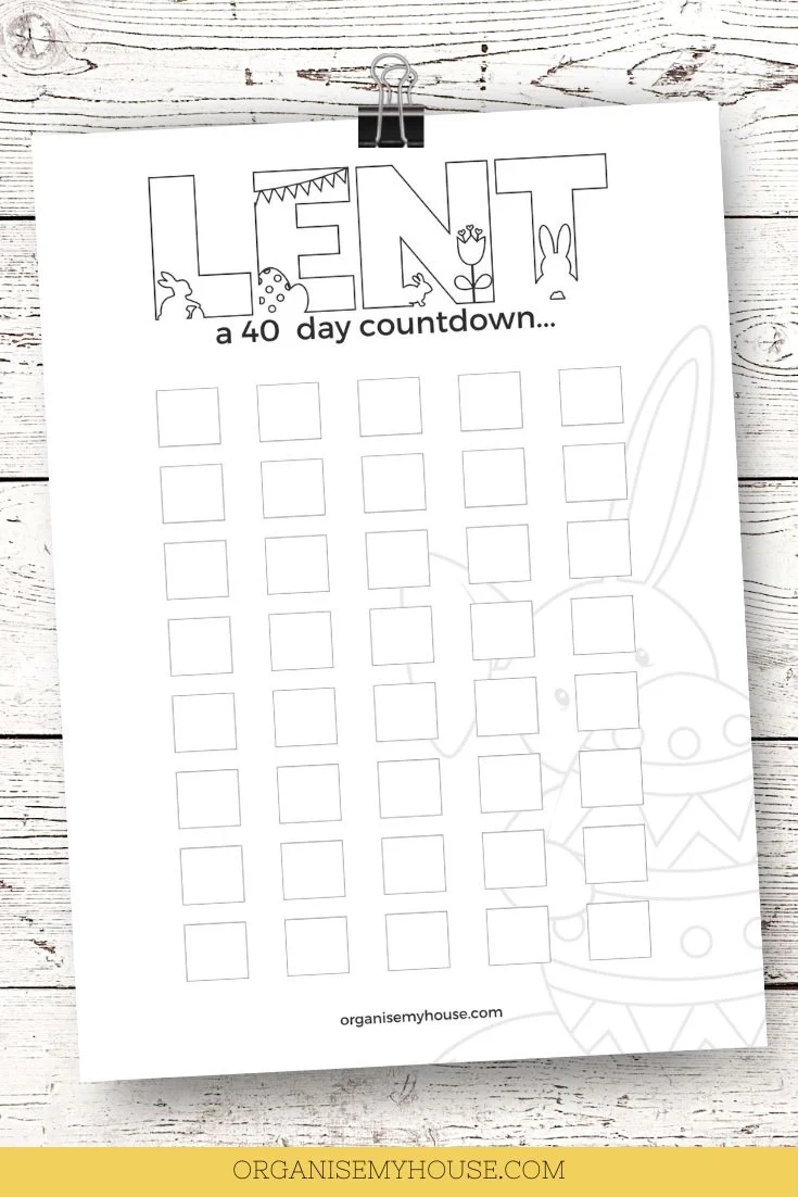 Fun Free Printable Lent Calendar Worksheet A4 And Letter 