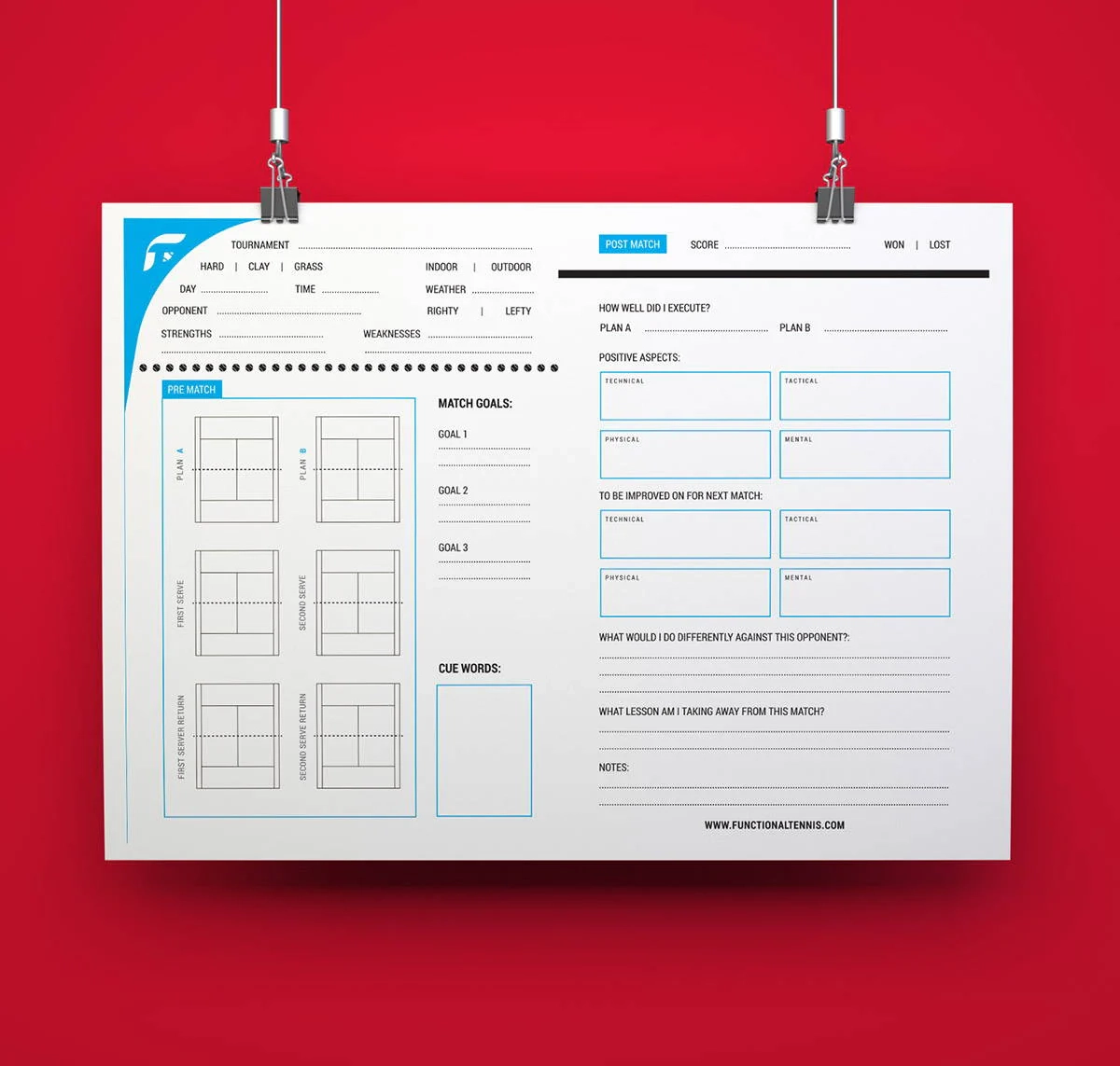 Functional Tennis Match Sheet Download Free Today
