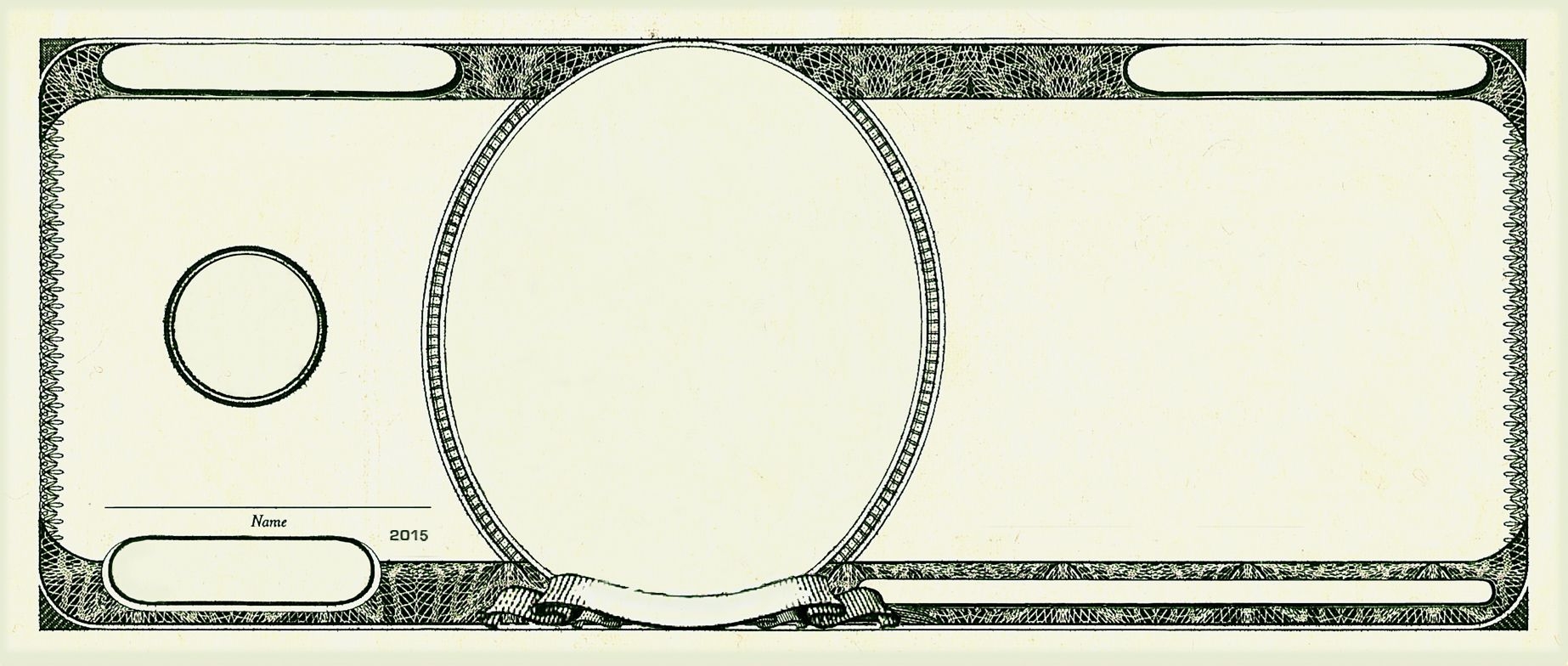 Blank Money Template Printable