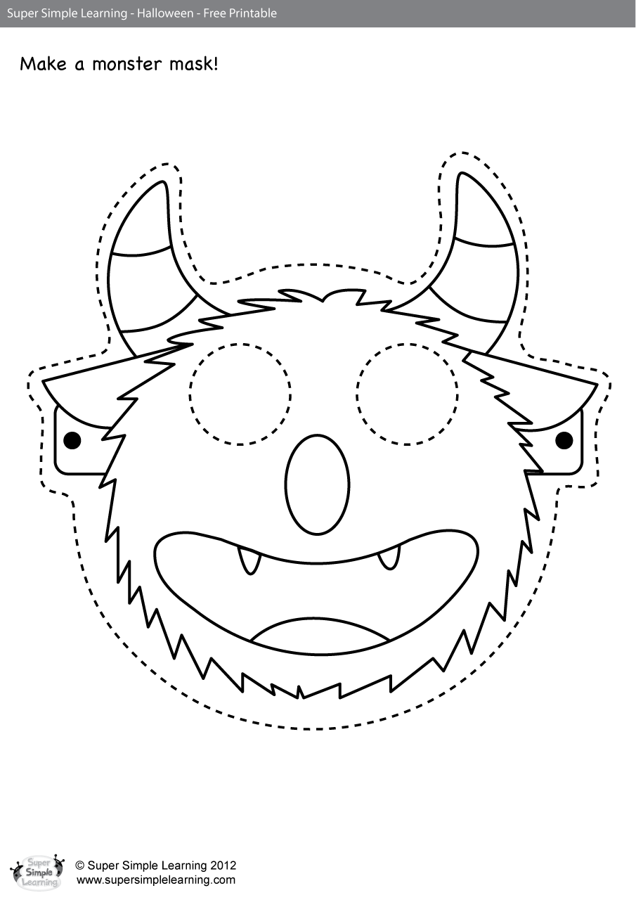 Blank Halloween Mask Printable