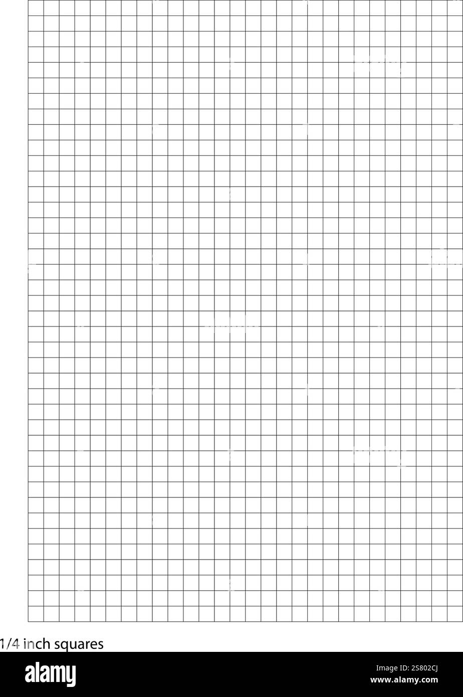 Graph Paper 1 Inch Squares Printable Template A4 Notebook Format 