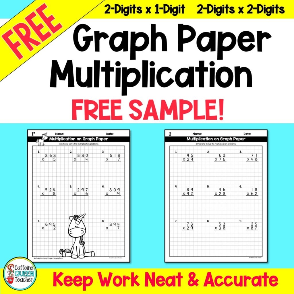Graph Paper Grid Math Intervention Caffeine Queen Teacher