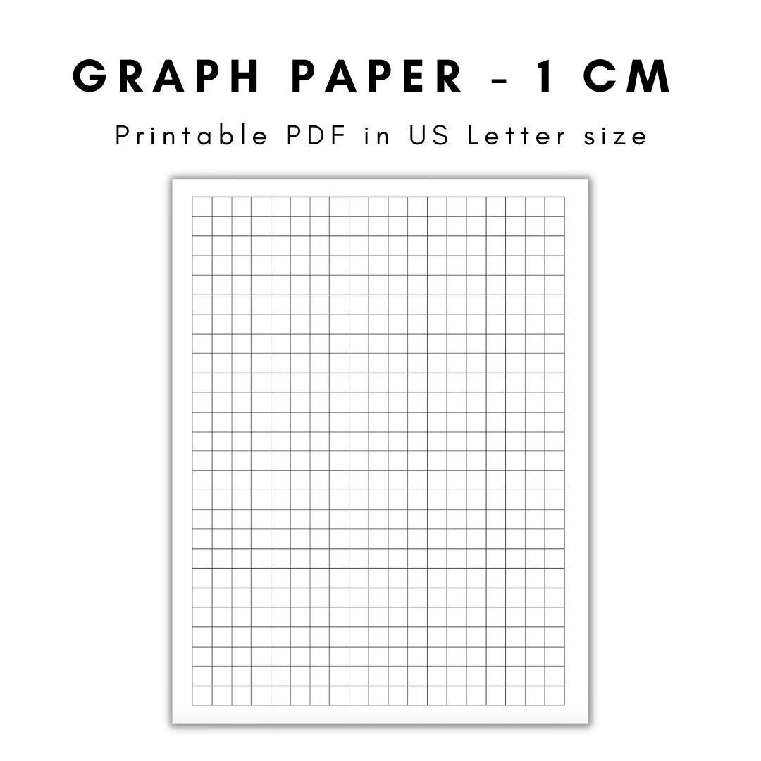 1x1 Blank Grid Printable