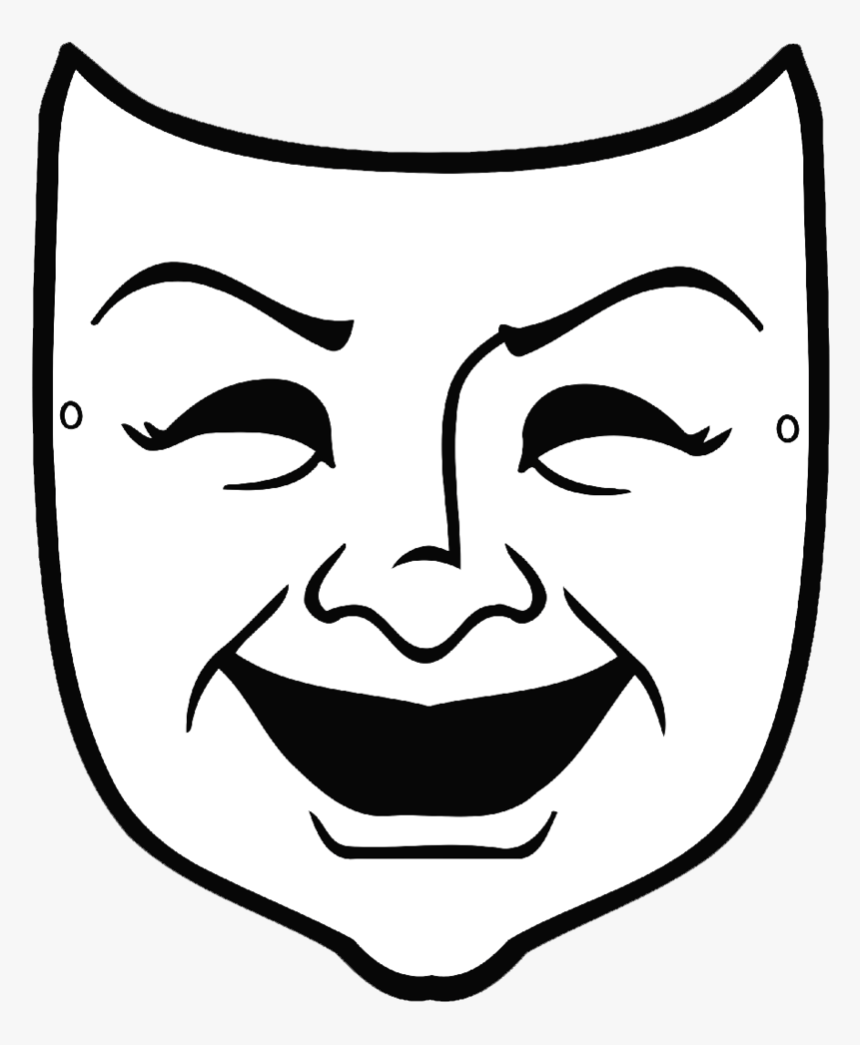 Printable Blank Theater Mask