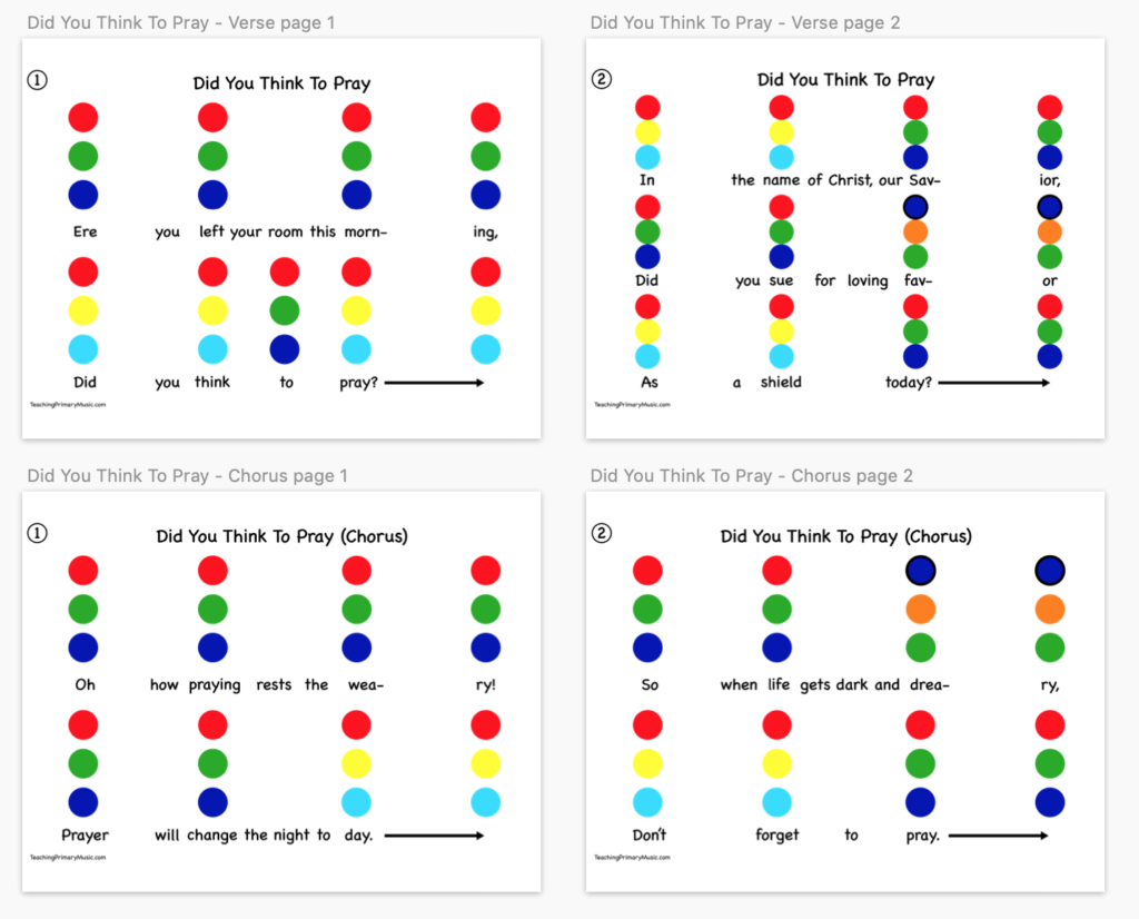 Hand Bell Charts And Melody Maps Printables Available Teaching 