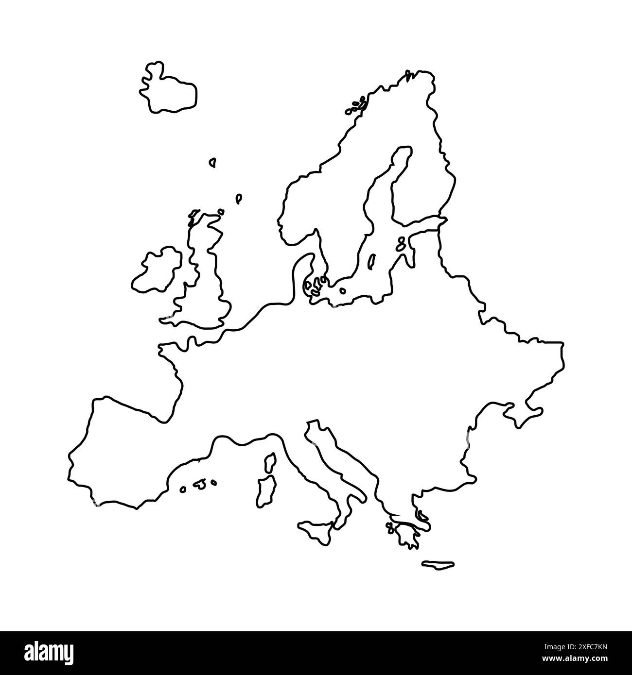 Hand Drawn Map Europe Hi res Stock Photography And Images Alamy