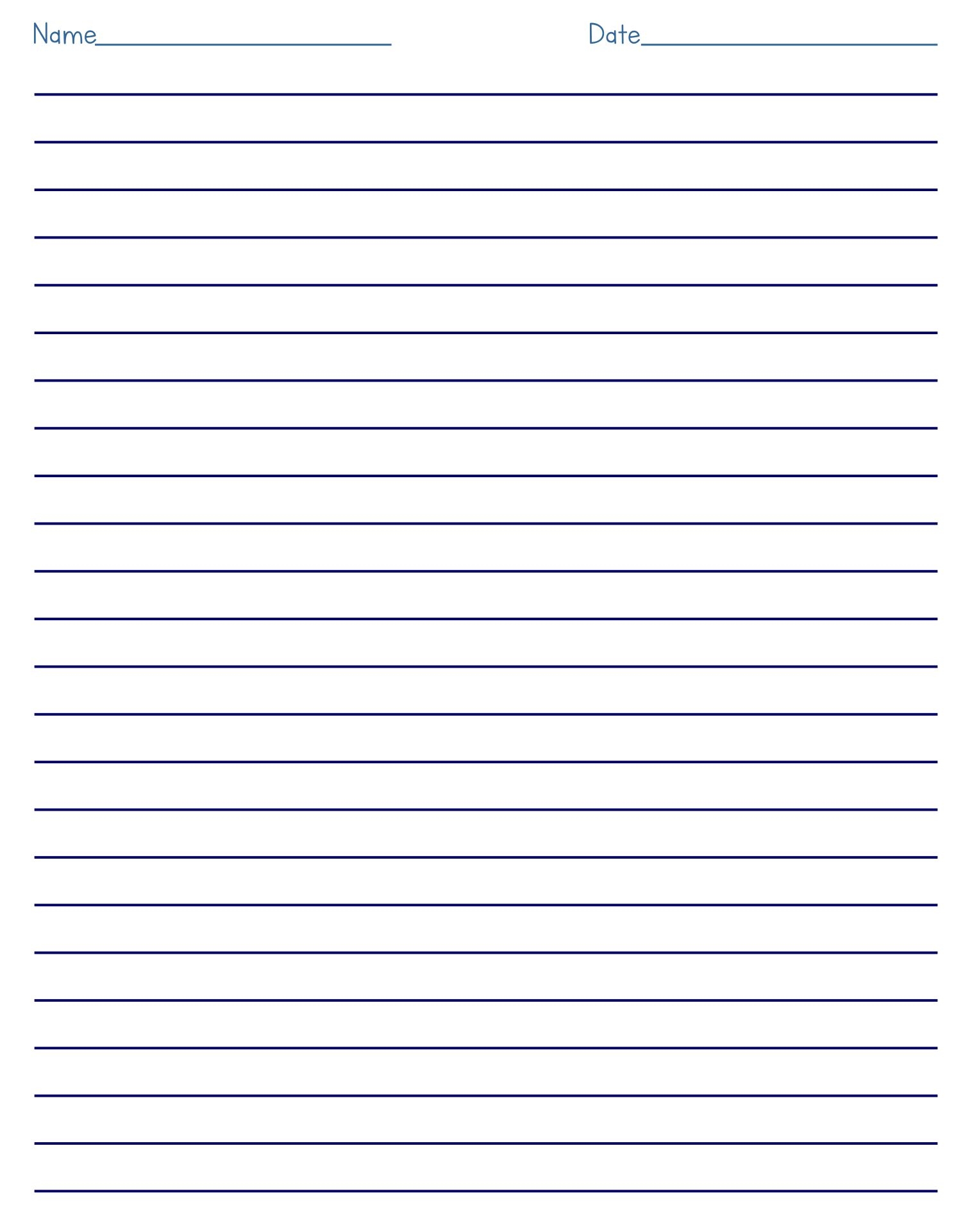 Blank Cursive Writing Printable Worksheets