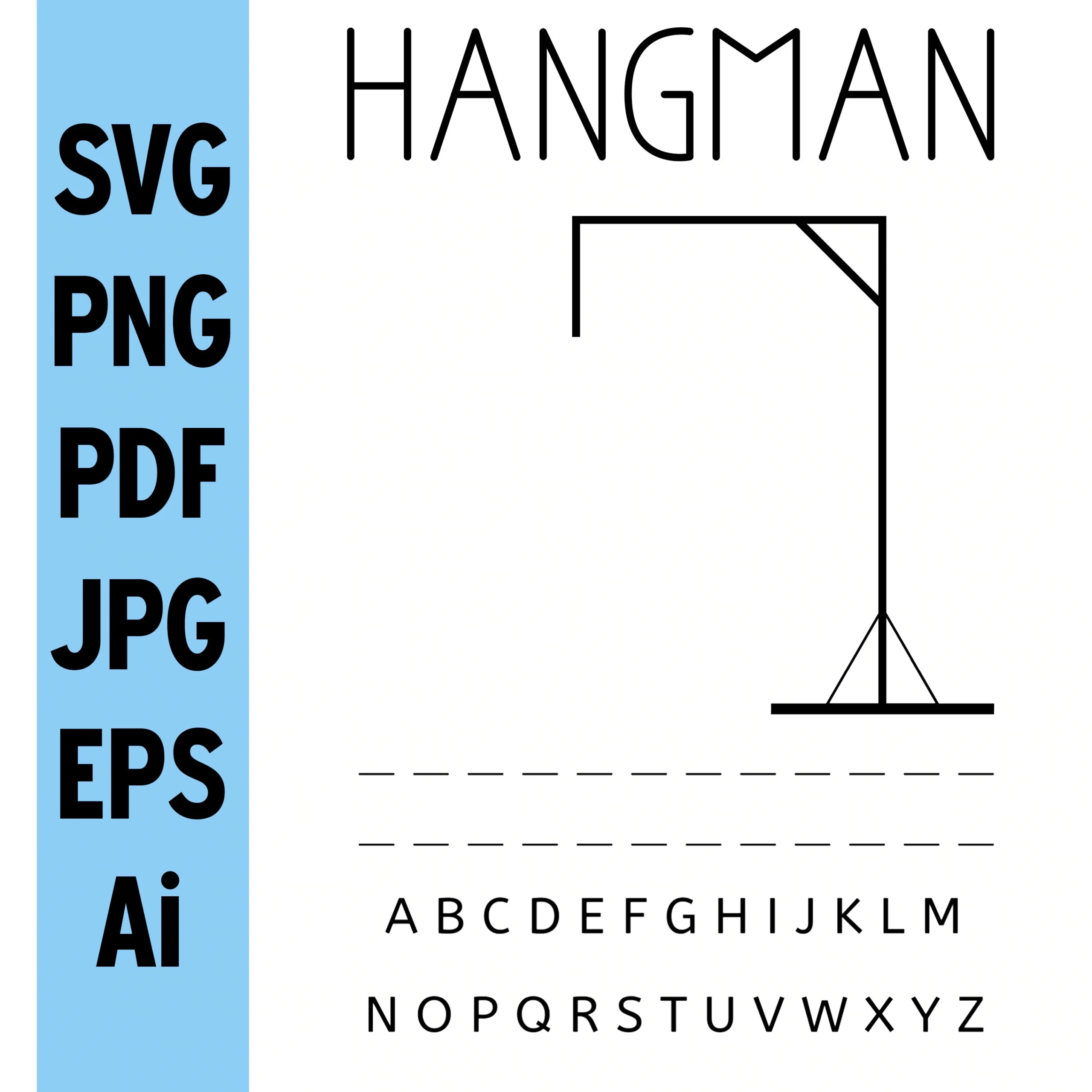 Blank Hangman Template Printable