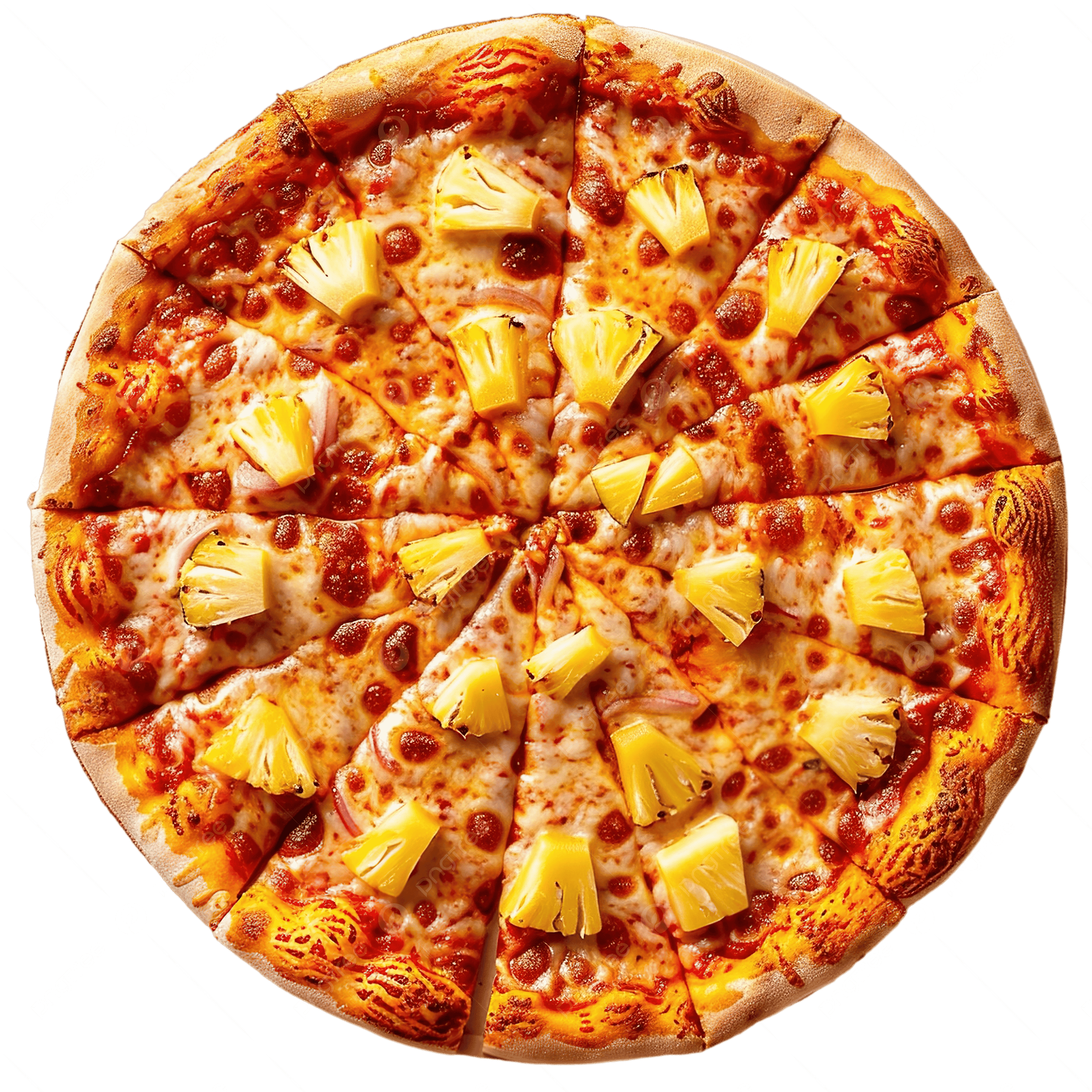 Hawaiian Pizza With Pineapple Pizza Hawaiian Pineapple PNG 