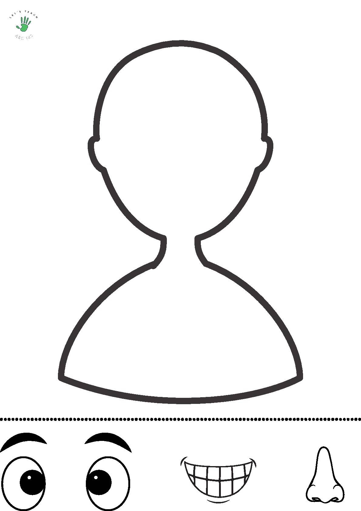 Coloring Pictures Printable Blank Head