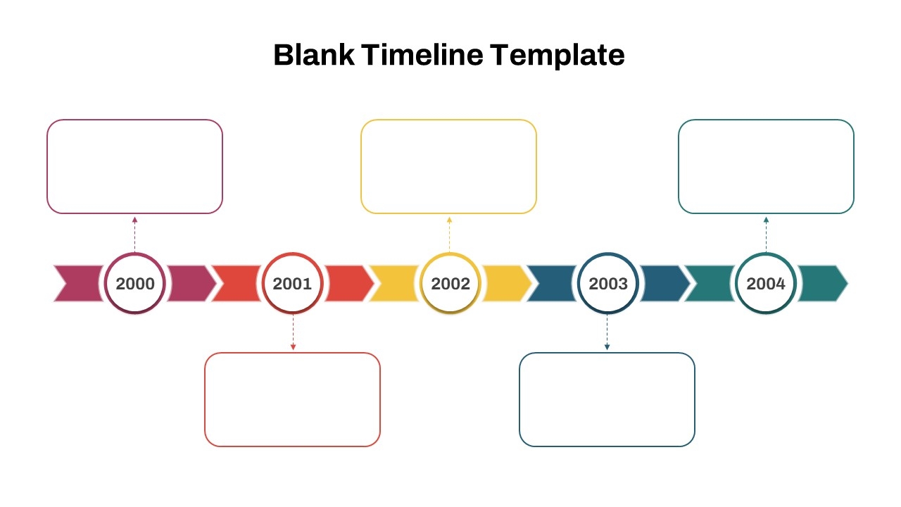 Free Printable Blank Line Timeline