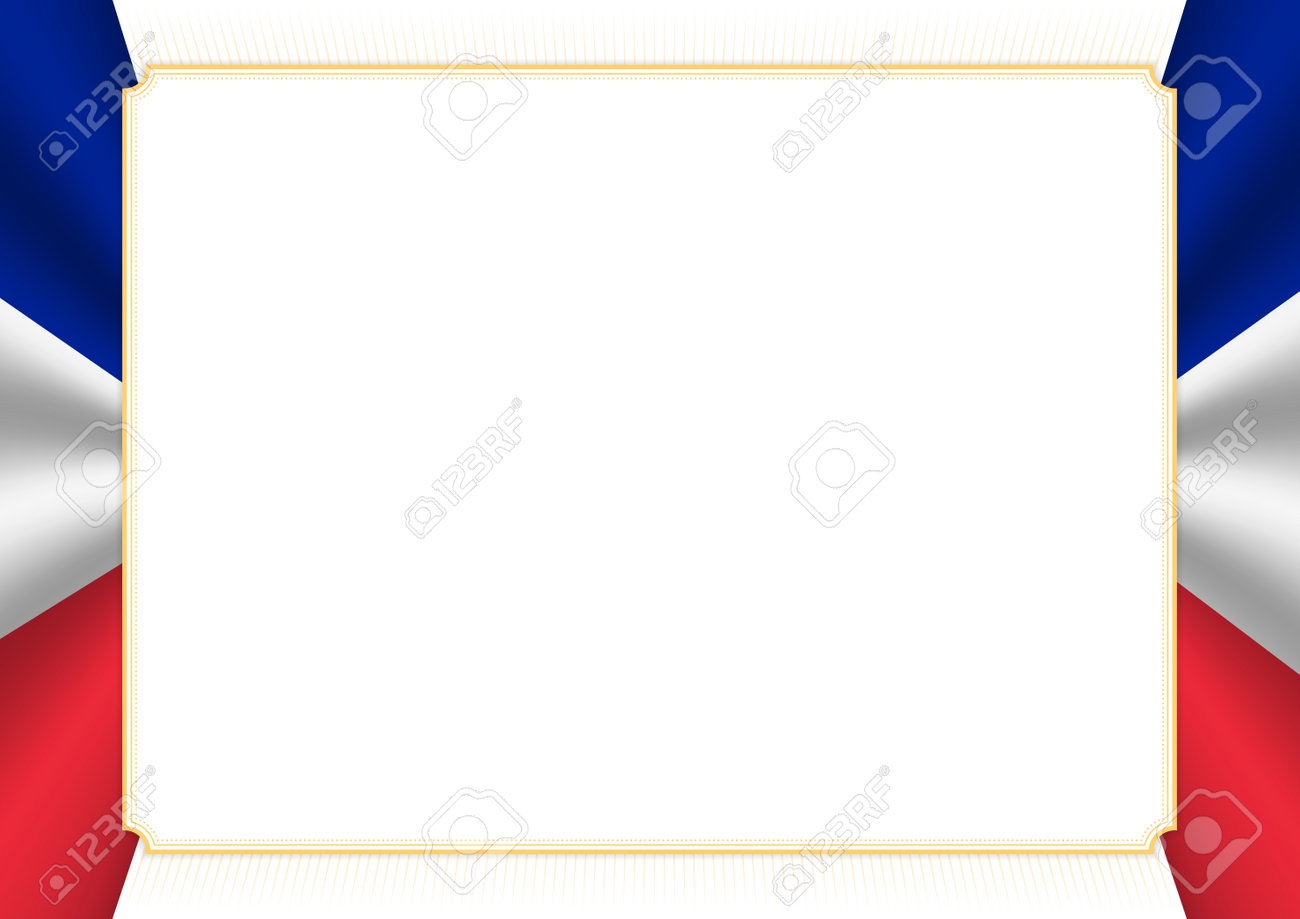 Printable French Flag Blank
