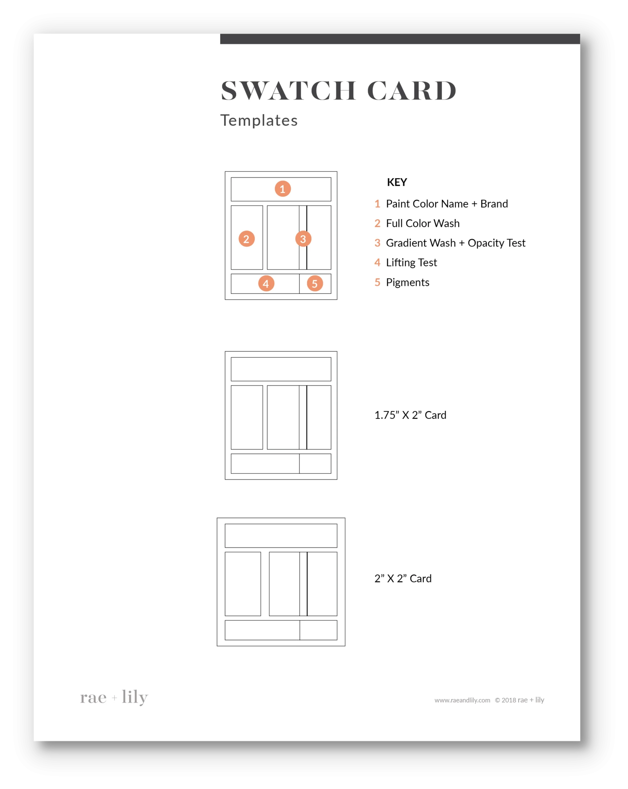 How To Make Simple But Useful Watercolor Swatch Cards Susan Chiang