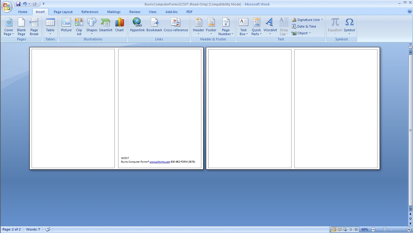 Blank Printable Greeting Cards