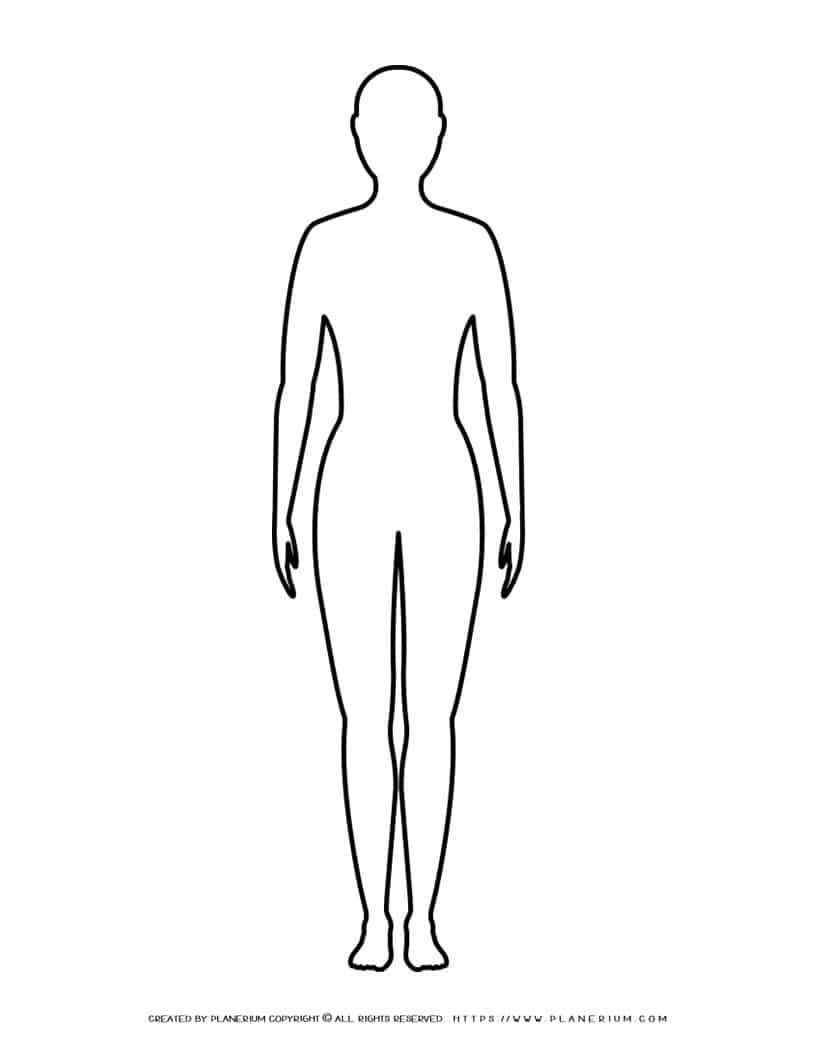 Human Body Outline Printable
