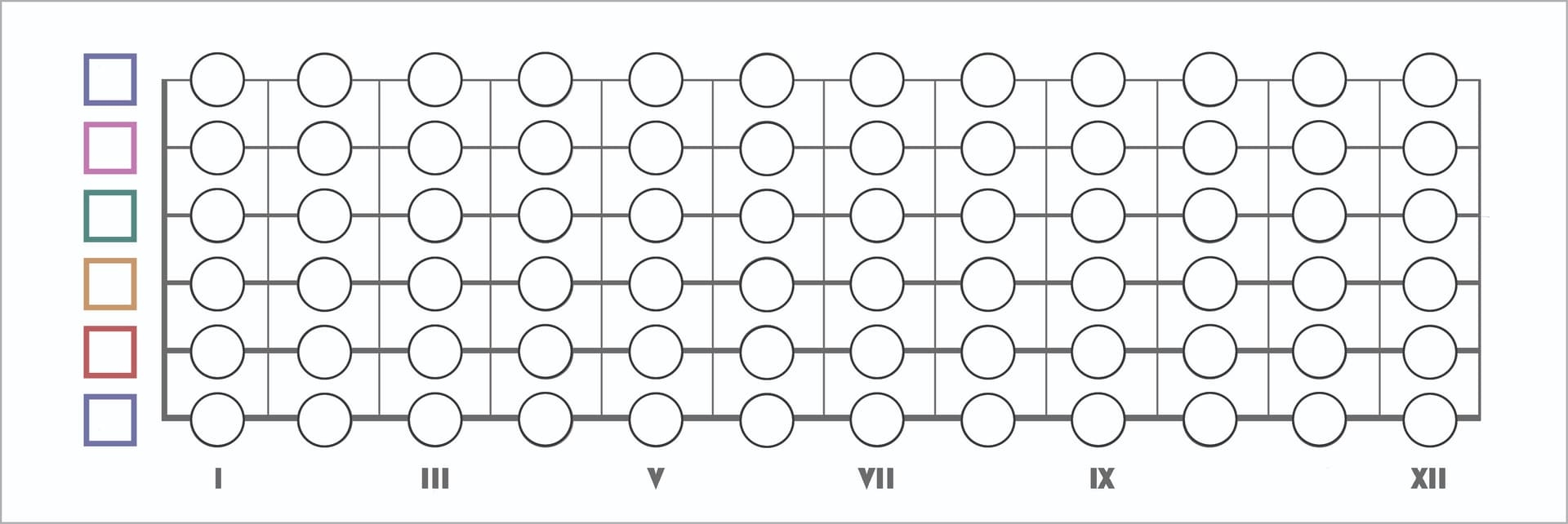 Printable Blank Guitar Fretboard Pdf