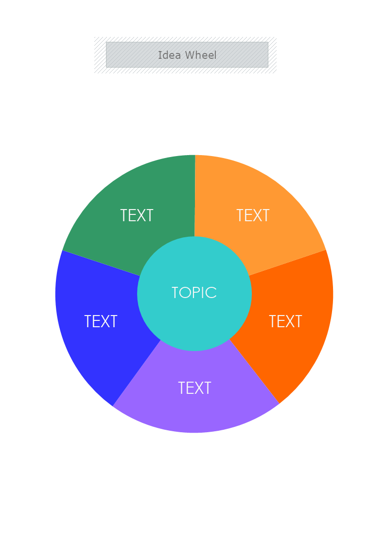 Idea Wheel Template MyDraw