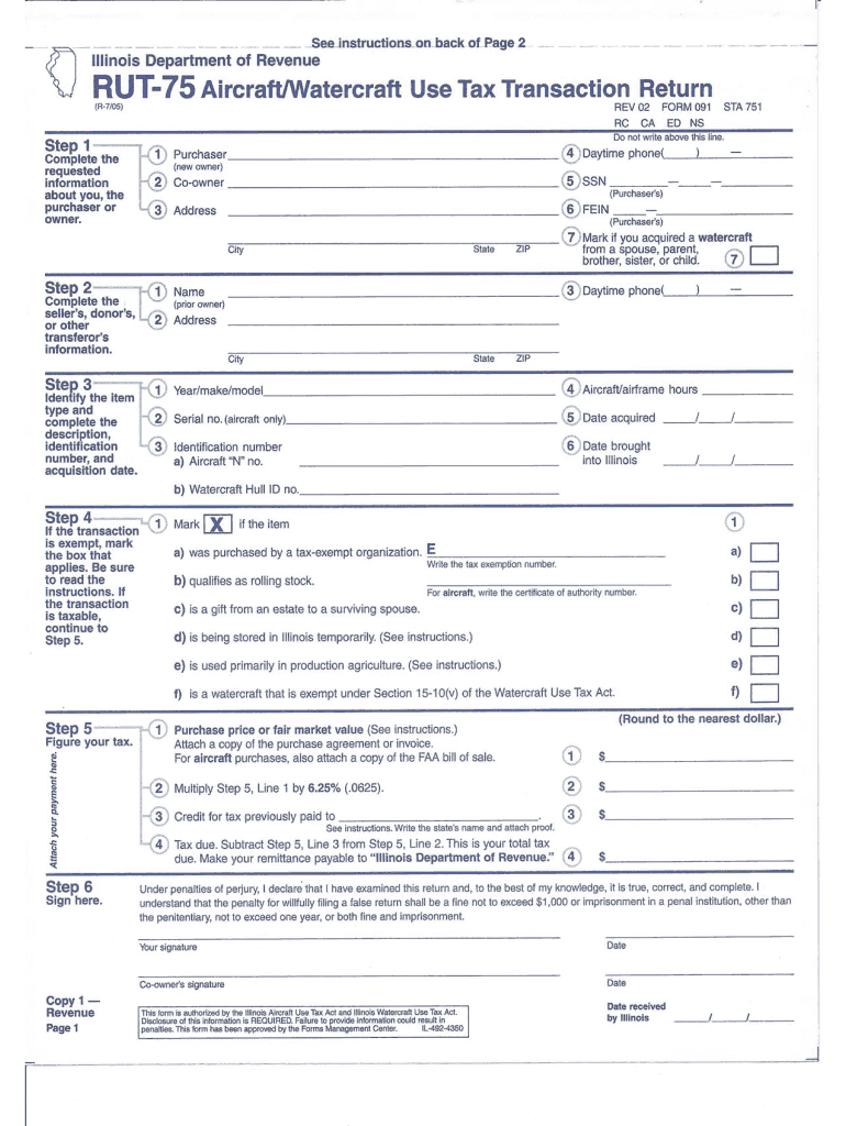 Printable Rut-50 Blank Form