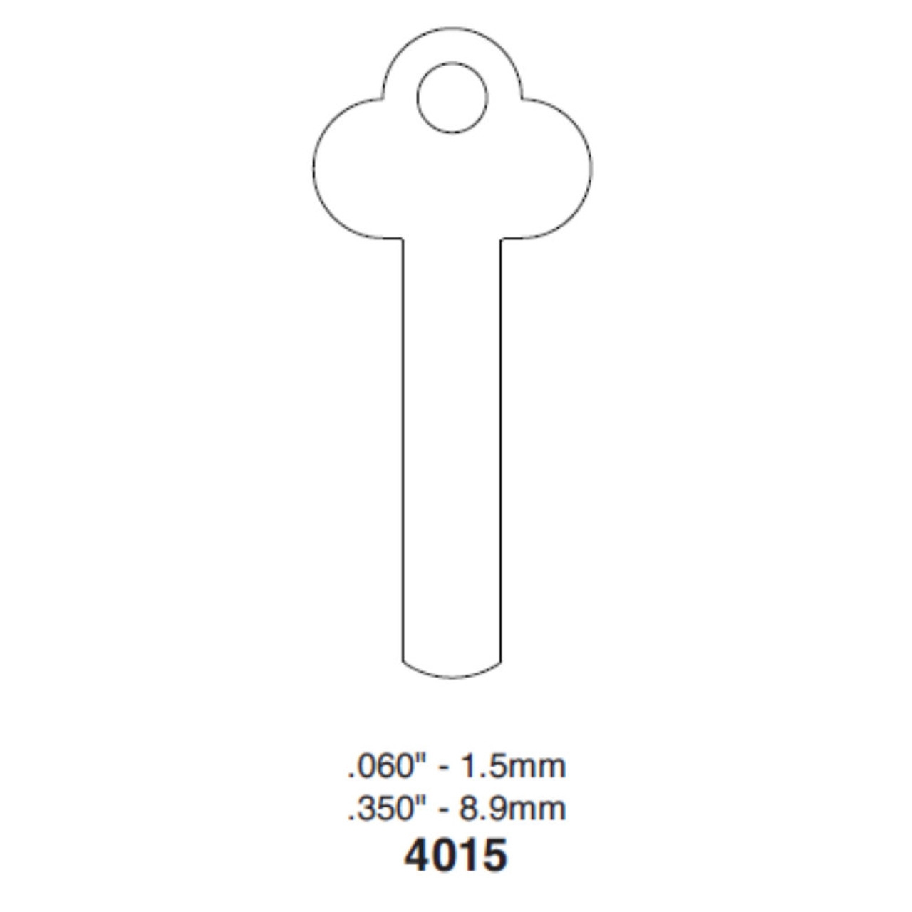 Ilco 4015 Key Blank For Mosler