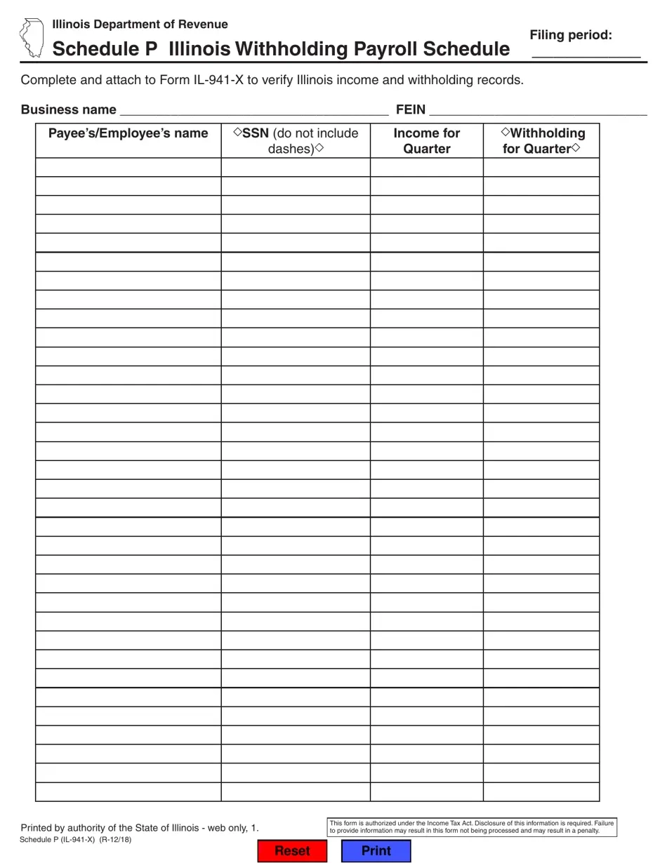 Blank Printable Il 941