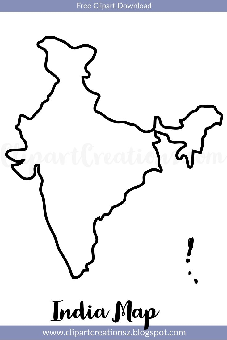 Blank India Map Printable