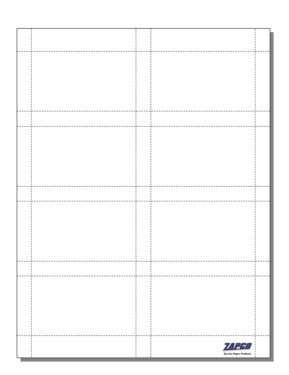 Blank Printable Business Card Template
