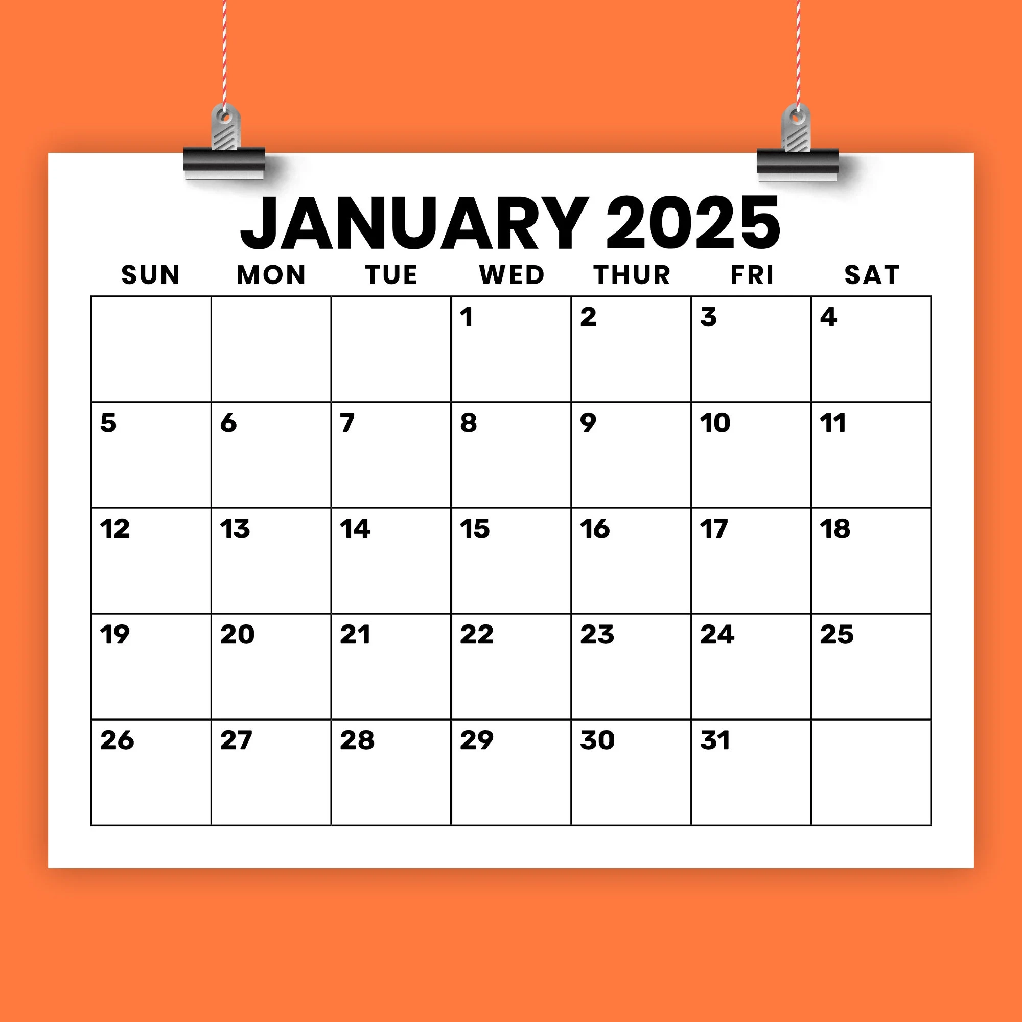Printable Blank Calendar March 2109