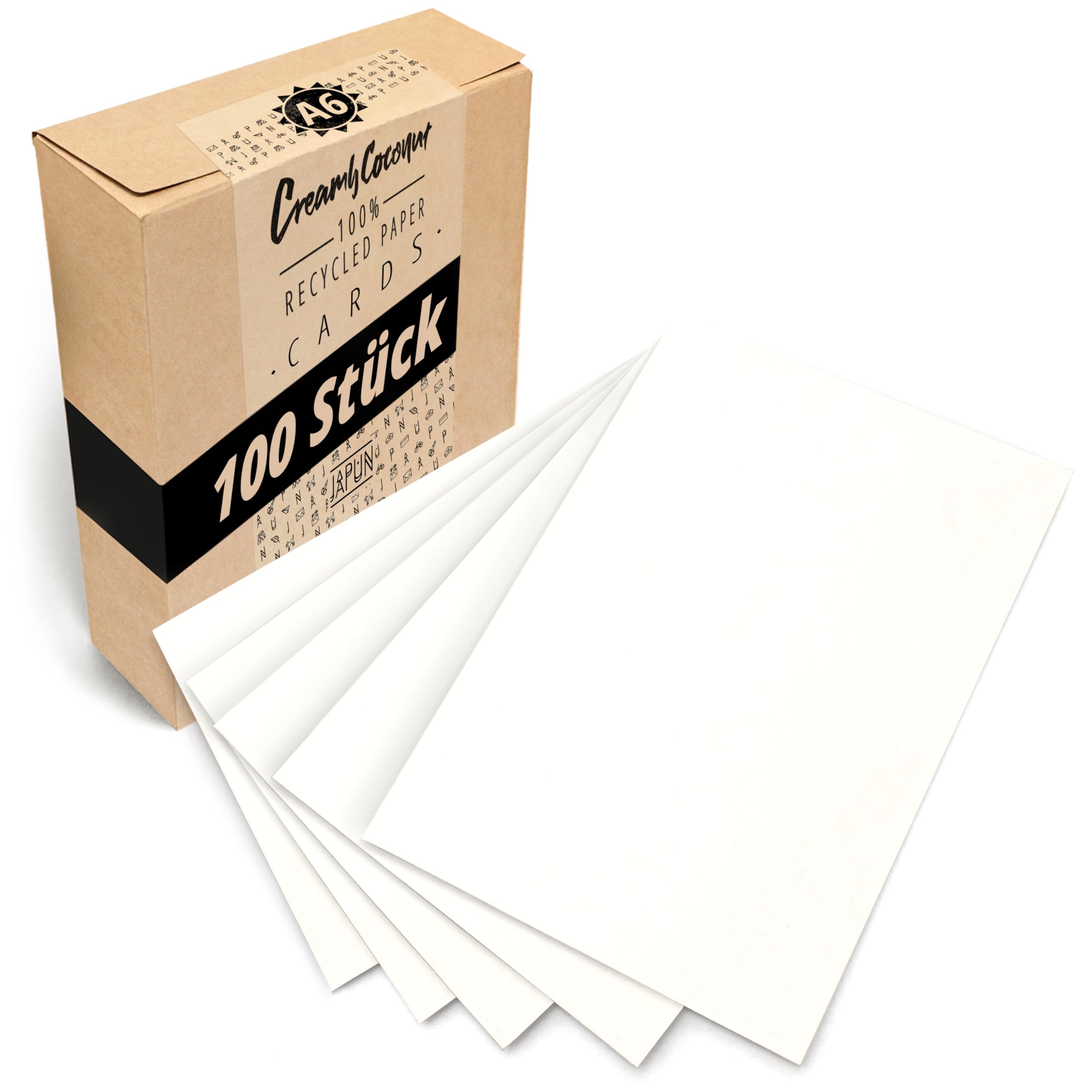 Japun White Blank Postcards Paper Card Set 100 Pieces For Designing Labelling Or Printing 300 G m DIN A6 105 X 148 Mm Amazon de 